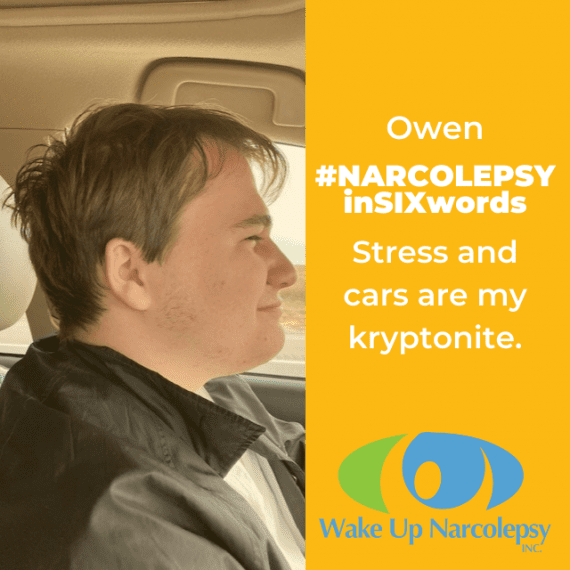 stress and cars are my kryptonite - narcolepsy in six words - Owen